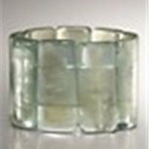 TALBOTS Crystal Blue Lucite Mineral Tiles Bracelet